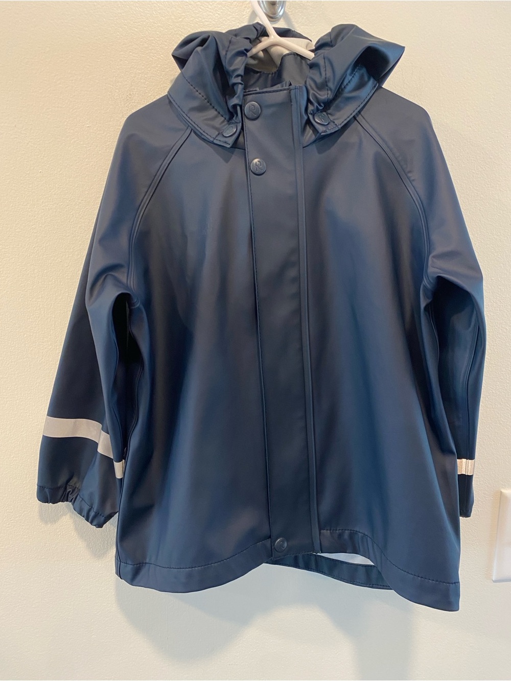 Reima Kids' Rubber Rain Jacket lampi size 4 navy blue waterproof - Picture 3 of 10
